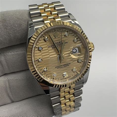 fake rolex datejust 36 diamond dial smooth plain bezel